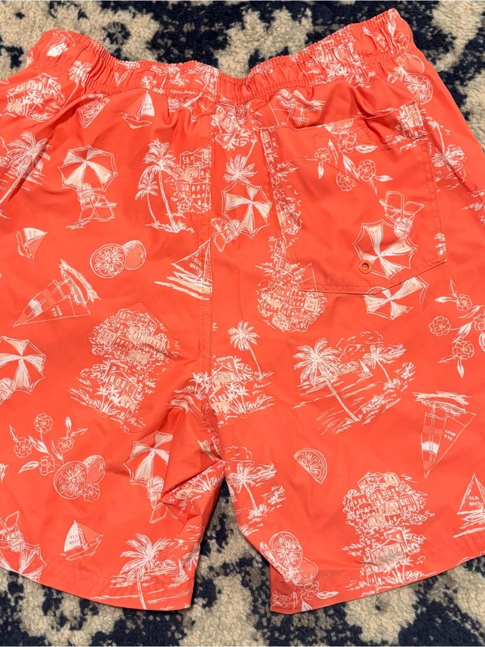 Old Navy coral swim